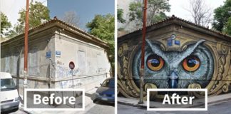 15 Incredible Before & After Street Art Transformations That Are Simply Stunning